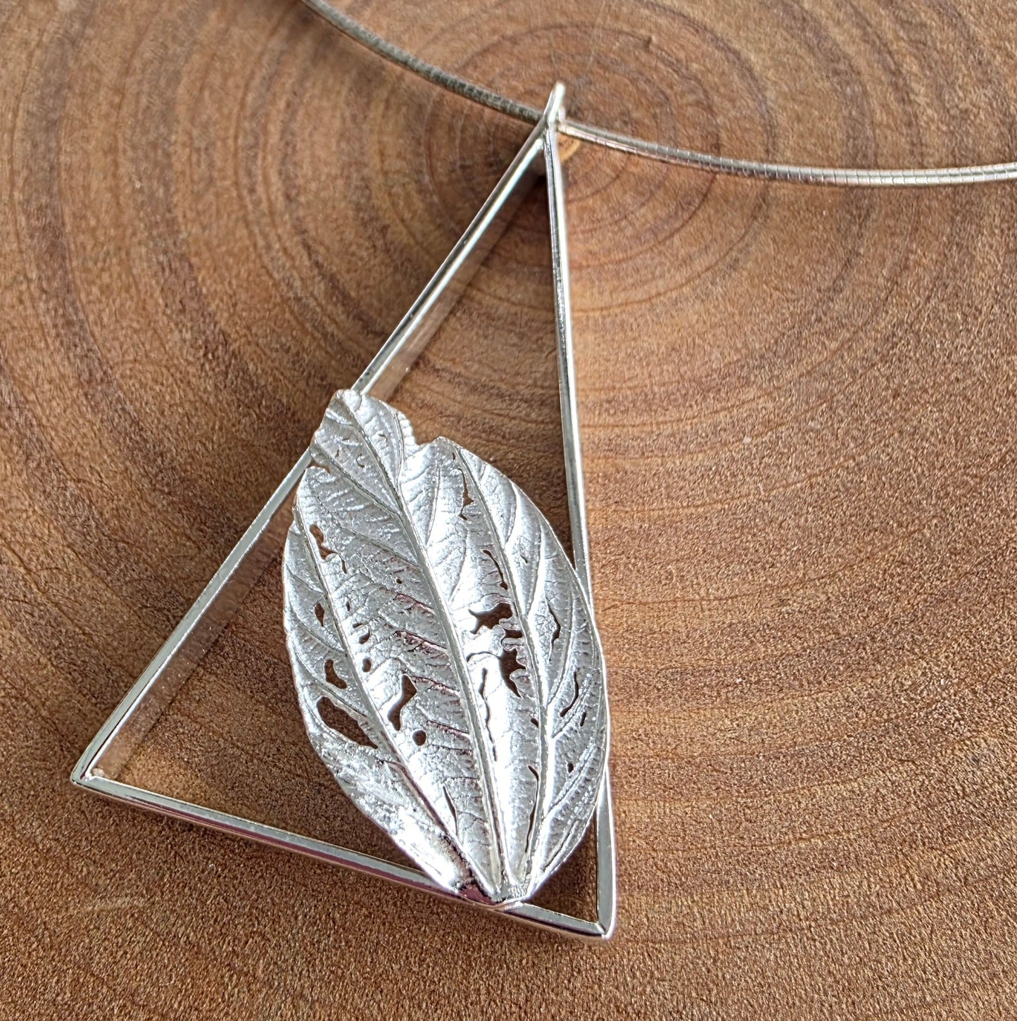 Lilac leaf necklace