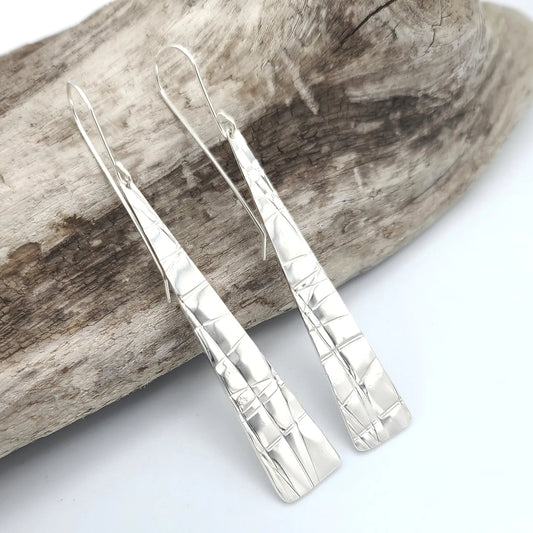 Slender wedge earrings